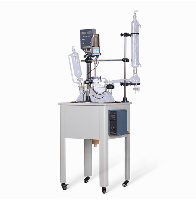 50L single layer glass reactor 50L single layer glass reactor for rubber production