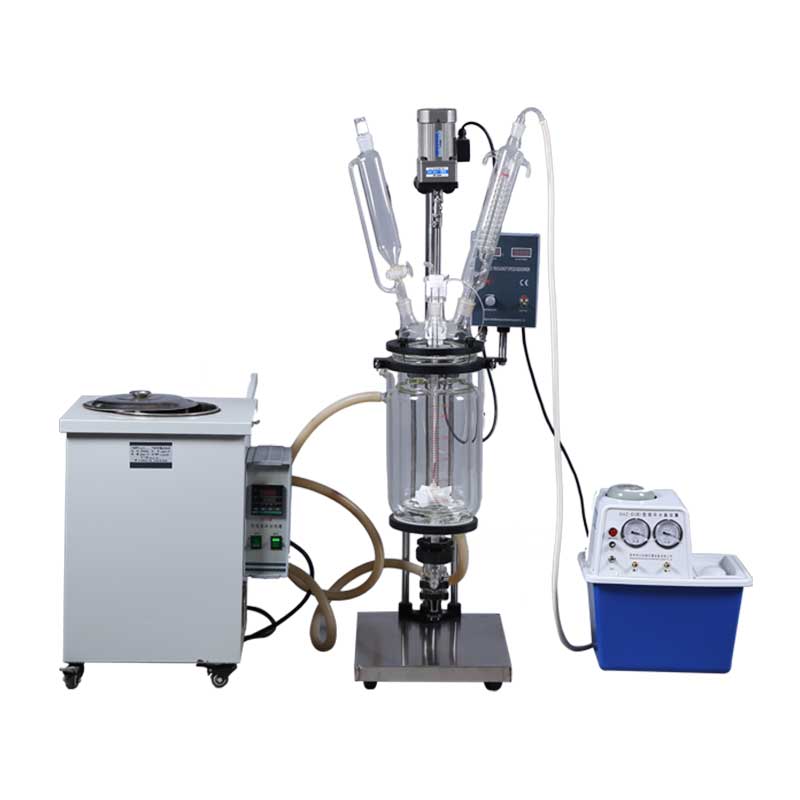 1l Complete jacketed glass reactor equipment 1l Complete jacketed glass reactor equipment
